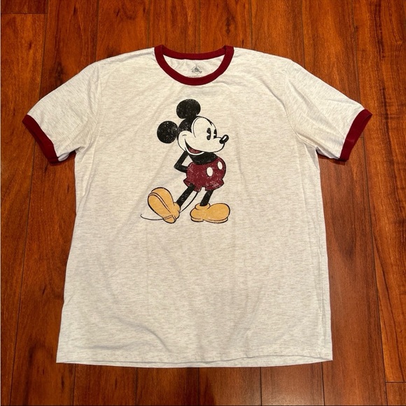 Disney Japan Men’s Mickey Mouse Crew Neck T-Shirt - Picture 1 of 5